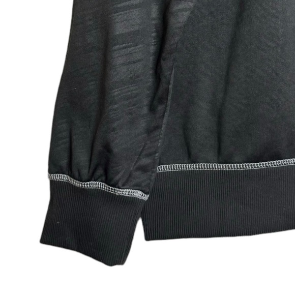 Star Wars Black Gray Stripes Long Sleeve Drawstring Hoodie Kangaroo Pocket Large - Picture 9 of 16